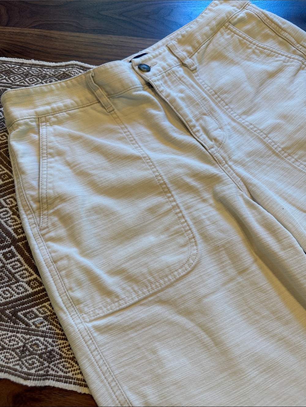 J. Crew Cotton Camp Utility Pant Cream Ecru - Picture 4 of 5